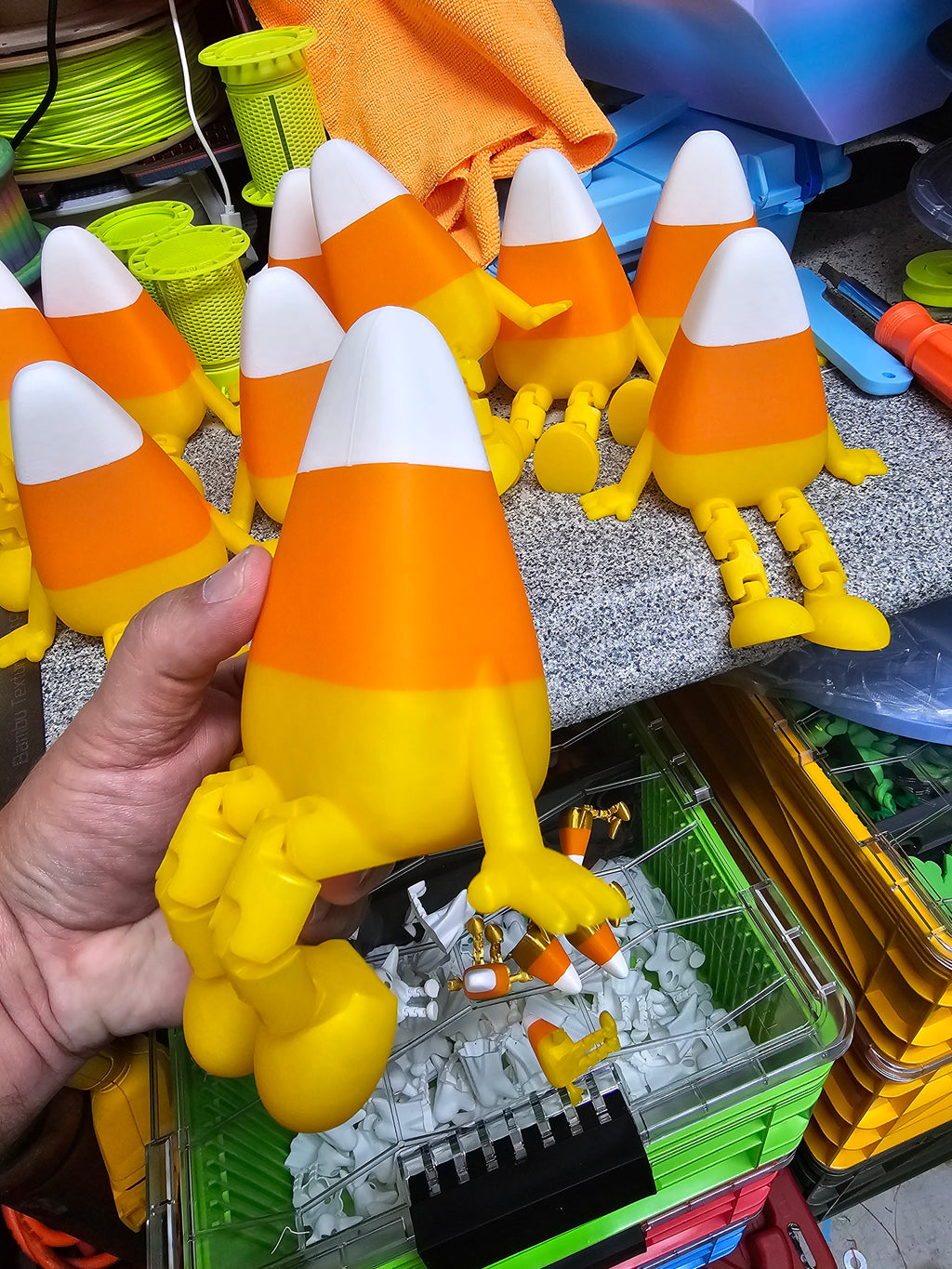 6 Inch Shelf Candy Corn