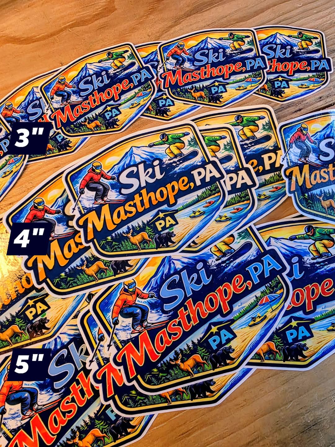 Ski Masthope Bumper Sticker 4 Inch