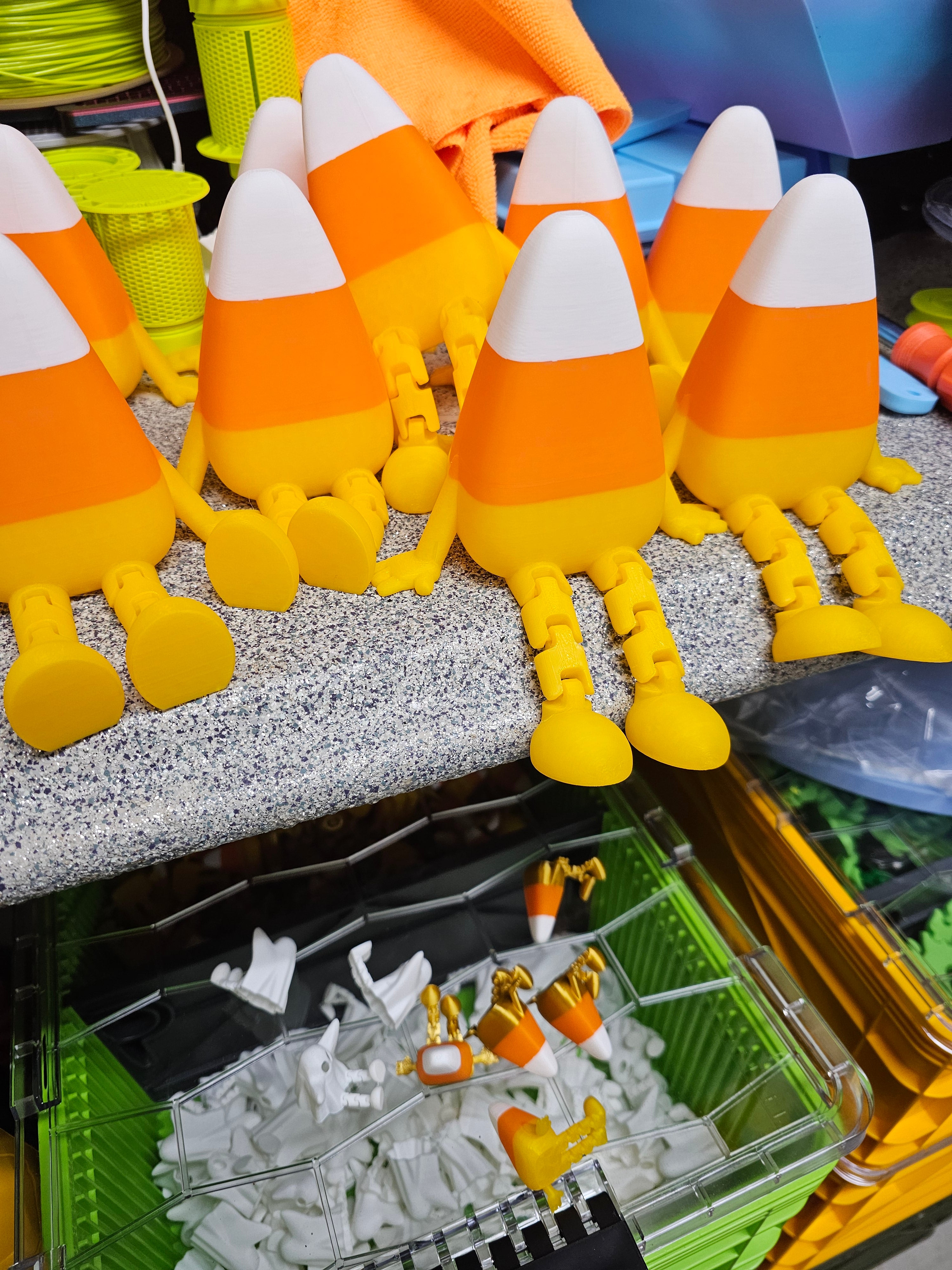 6 Inch Shelf Candy Corn